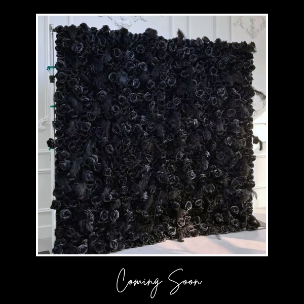 Black Flower Wall Image